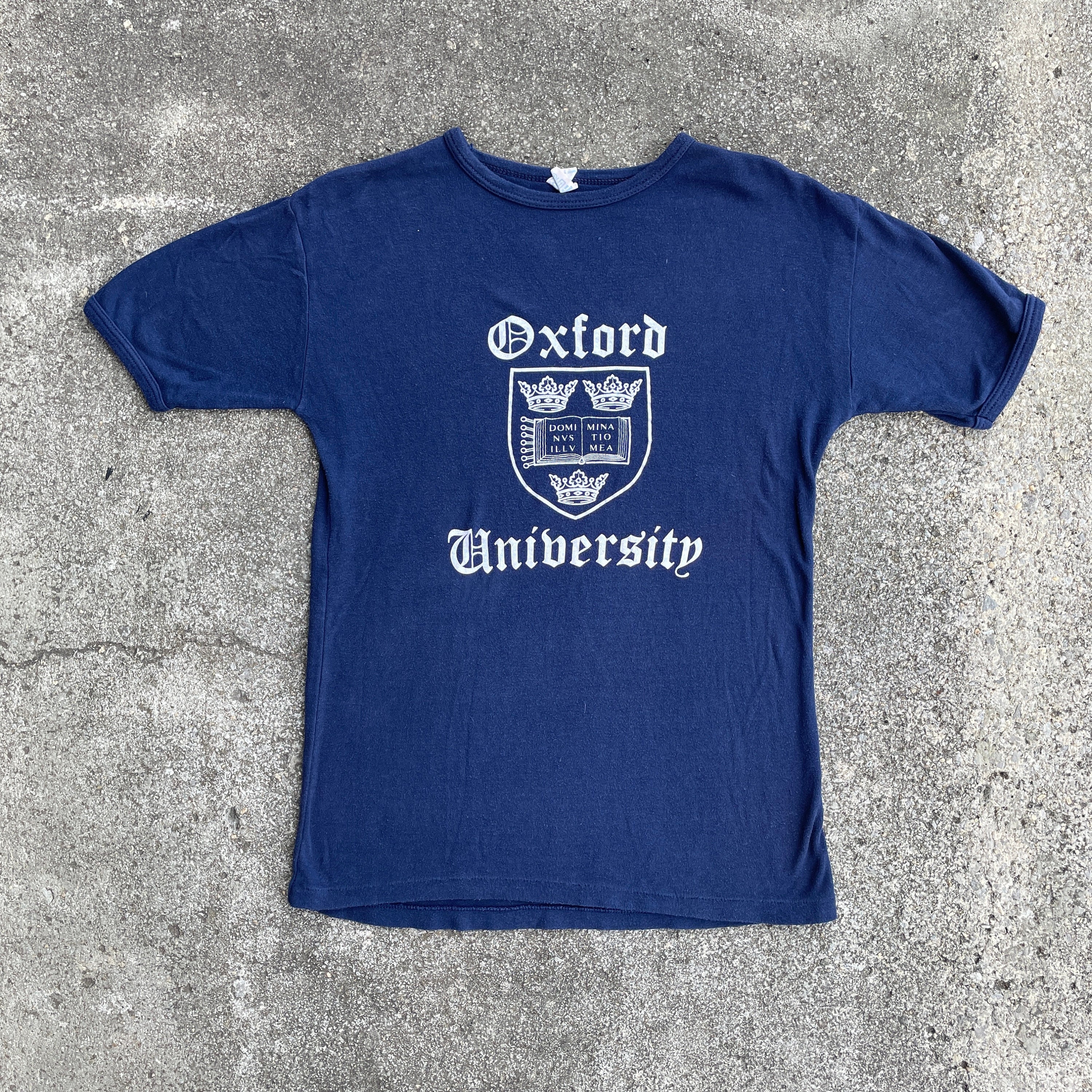 vintage 80s university of oxford t shirt