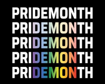 Pride Month Demon Removable Bumper Sticker priDEMONth