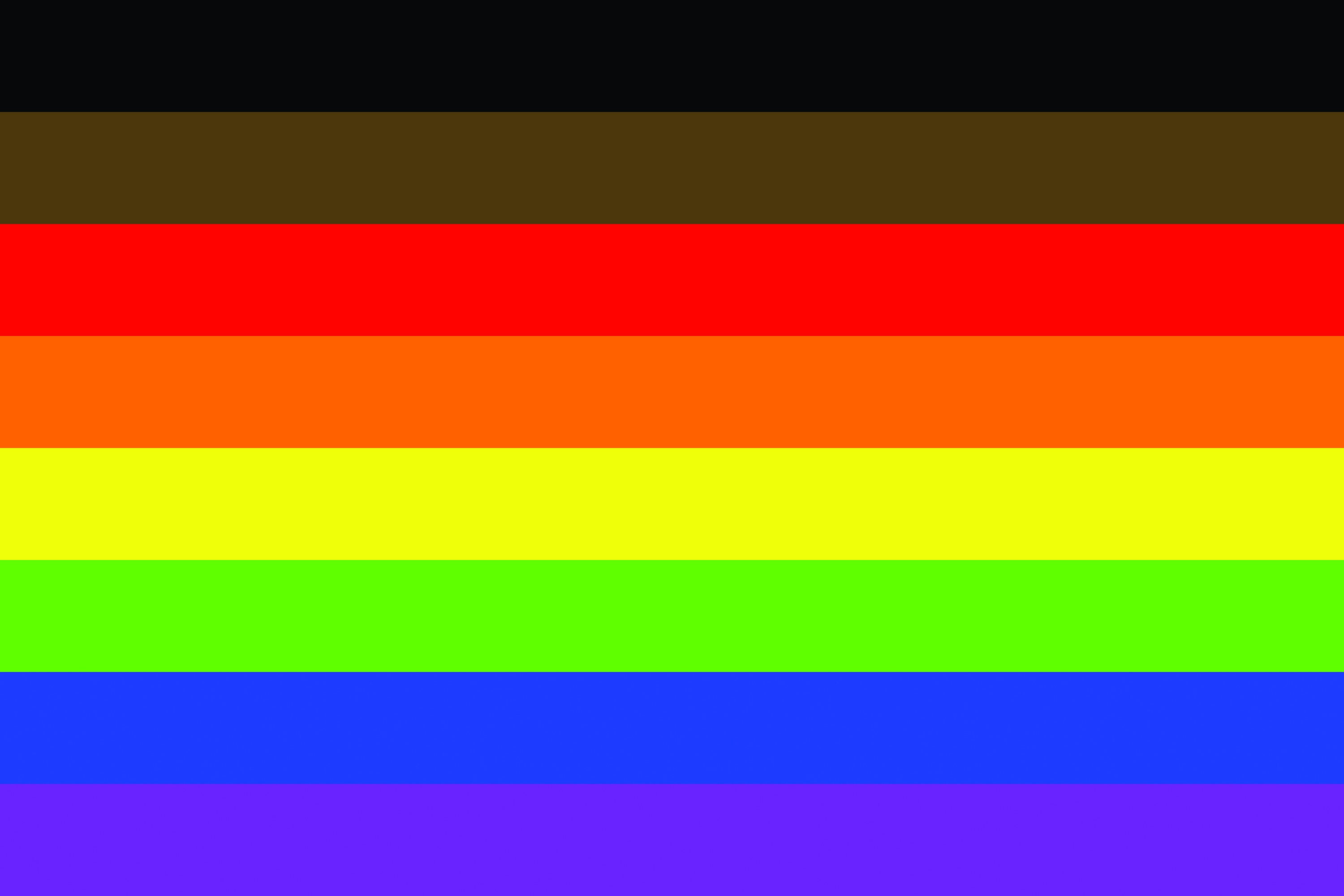 Pride Rainbow Flag 8 Stripes Colors Brown Black 3 X Etsy