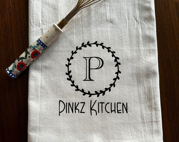 Personalized Dish Towel - Family Name Kitchen Towel - Established Year - Custom Tea Towel - Kitchen Decor - New Couple Gift - Wedding Gift