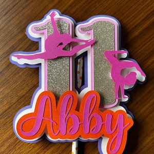 Gymnastics cake topper | Gymnastics birthday | Gymnastics party | Gymnast | Cake topper | Gymnastics