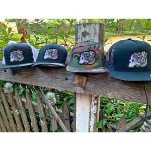 Stay Cut In- Hat 4 Styles Available -SnapBack- trucker hat- journeyman lineman- blue collar- lineman hat- patches