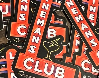 LINEMAN'S CLUB- No Brokedicks weatherproof vinyl lineman sticker-hard hat sticker- lineman pride