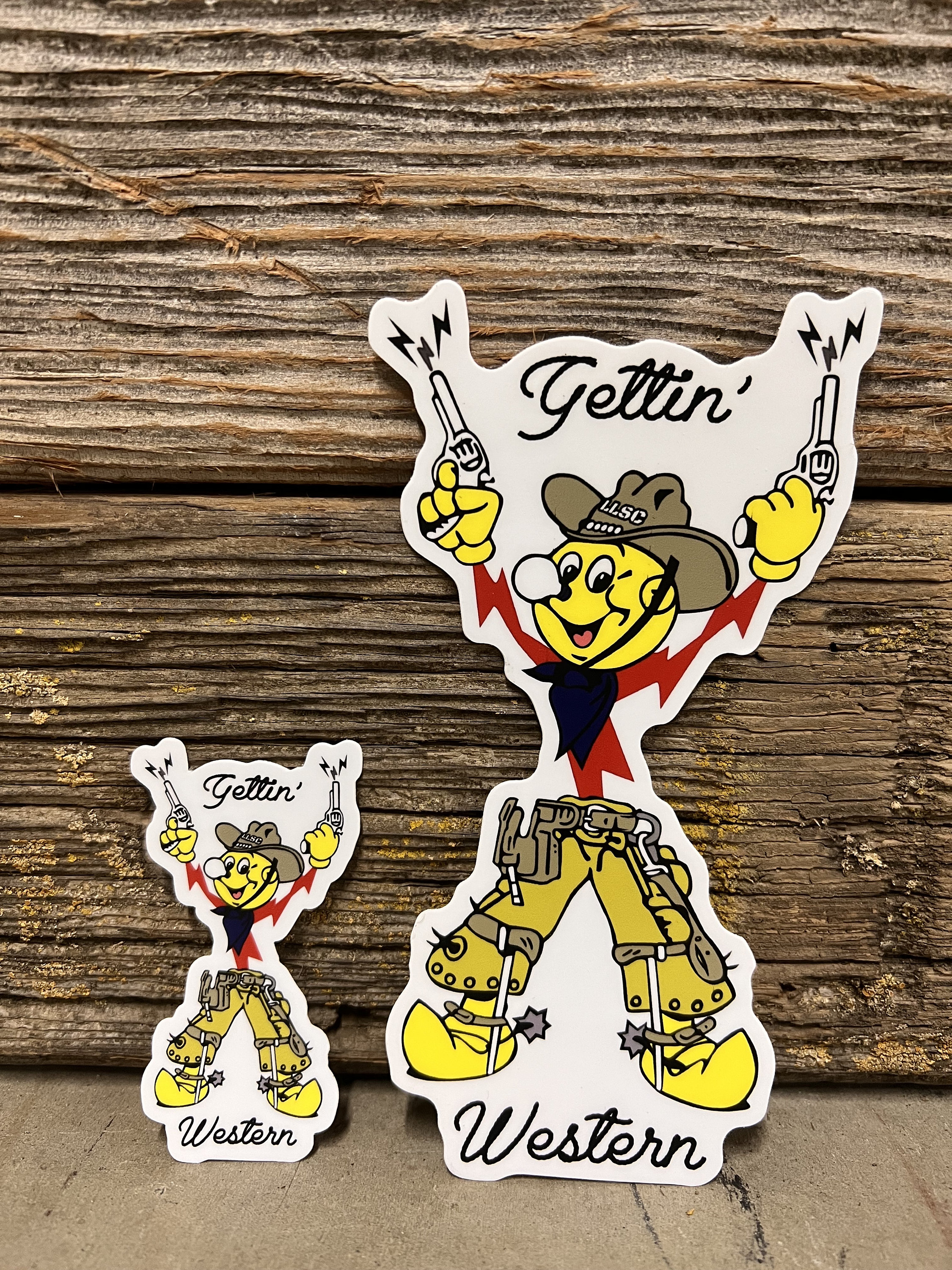 Reddy Kilowatt 'Gettin' Western' Vinyl Decal - Lineman Sticker