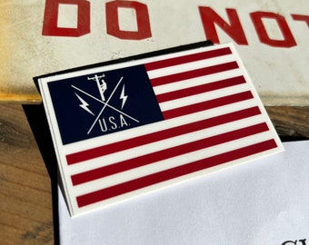 American Lineman Sticker: Weatherproof Vinyl Hard Hat Decal