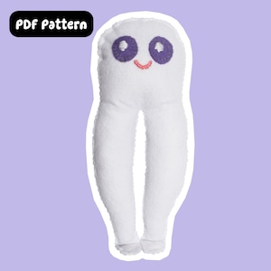 Cute Cryptid Fresno Nightcrawler Felt Sewing Pattern (DIGITAL DOWNLOAD)