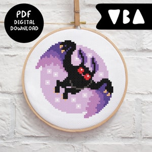 Cute Cryptid Mothman Pattern (Cross Stitch DIGITAL DOWNLOAD)