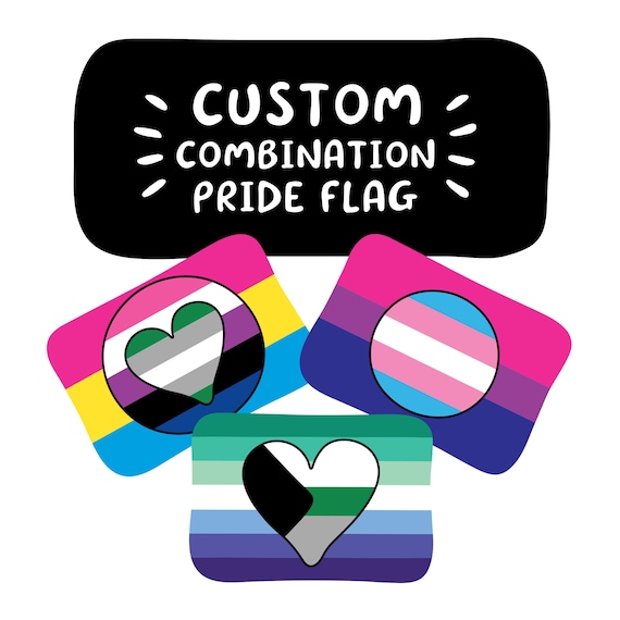 Custom Combination Pride Flag DIGITAL FILE Lgbtq Queer Etsy UK