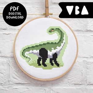 LGBTQ+ Dinosaur Aro Aromantic Pride Flag (Cross Stitch Pattern DIGITAL DOWNLOAD)