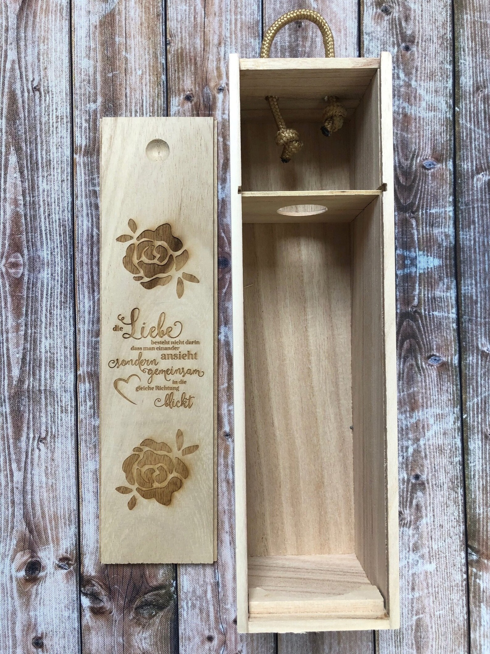 Weinkiste Weinbox Hochzeit Geschenkbox Holzkiste Box Etsy