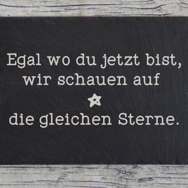 Gedenkplatte für Grab | Steinplatte mit Gravur | Stein für Grabschmuck | Grabdekoration aus Naturstein | In liebevoller Erinnerung