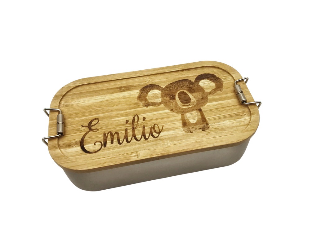  Brotdose Brotbox Lunchbox Blechdose Name Kindergarten Deckel Kind Taufe Bildidee 