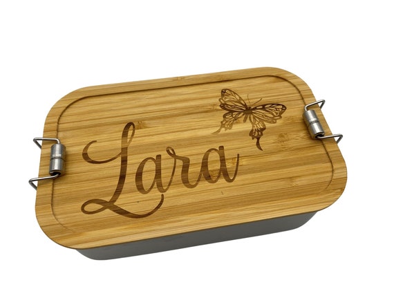 Brotdose Bambus Brotbox Lunchbox Blechdose Name Kindergarten Deckel Kind  Taufe Weihnachten Personalisiert Geschenk Geburtstag Schule - Etsy Israel