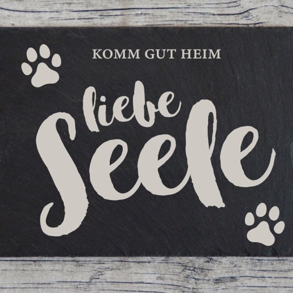 Tier Hund Grabschild Gedenktafel Haustier