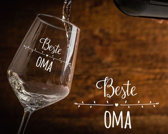Weinglas mit Gravur | personalisiertes Weinglas zur Hochzeit | gravierte Weingläser zum Verschenken | Weingläser mit Firmenlogo