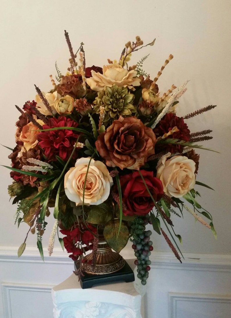 Floral Arrangement Custom Made Floral Centerpiece SHIPPING Etsy