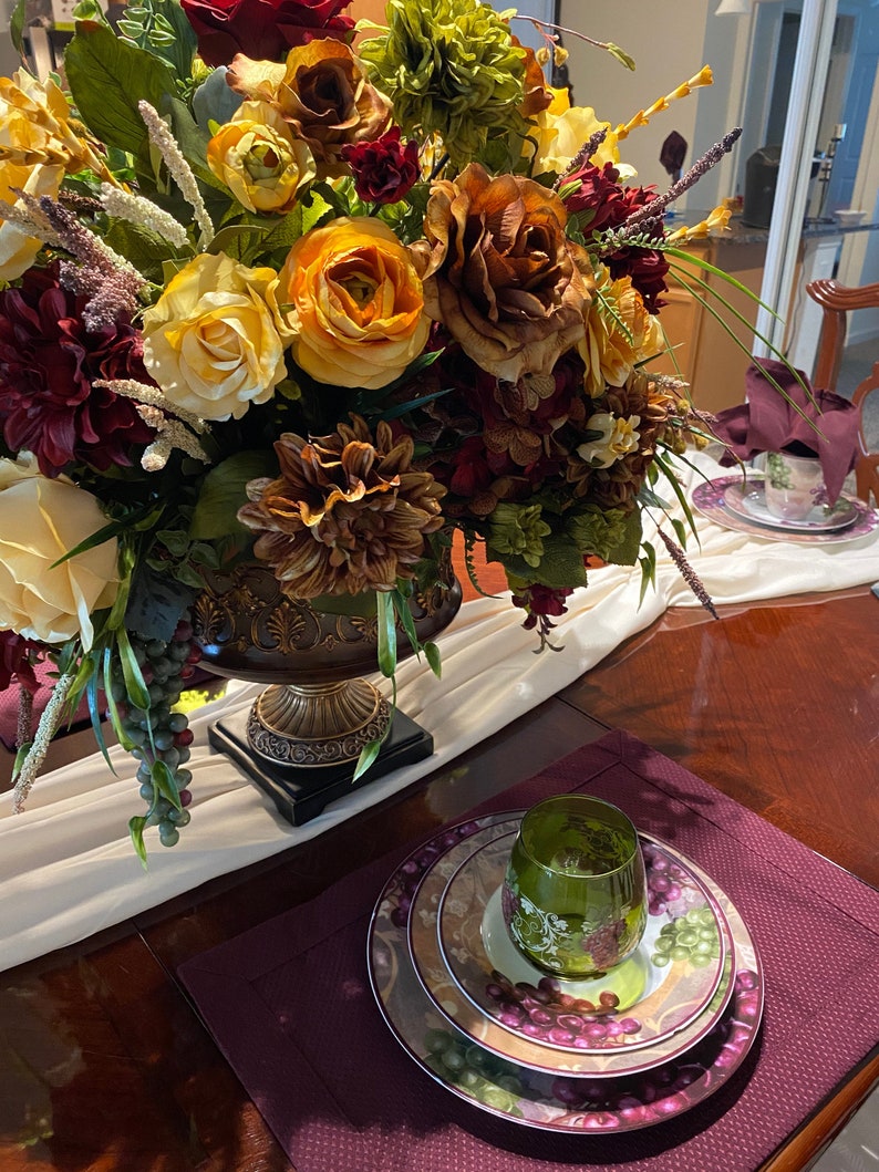 Floral Arrangement Custom Made Floral Centerpiece SHIPPING Etsy