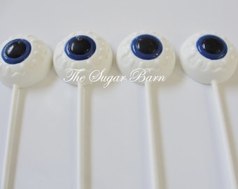 EYEBALL CHOCOLATE Lollipops**15 Count**ZOMBIE Favor*Eye Doctor*Halloween Party Favors*Eye Candy*Trick or Treat*Halloween Candy