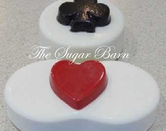 CARD SUIT CHOCOLATE Nutter Butter® or Oreo® Cookies*12 Count*Las Vegas Party Favors*Diamonds*Spades*Clubs*Heart*Kings*Queens*Jokers*Jacks