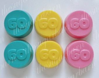 60th CHOCOLATE Covered OREO® COOKIES*12 Count*#60*60th Birthday Party Favor*The Big 60*60th Anniversary Favor*Number 60