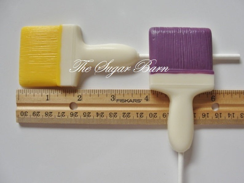 PAINT BRUSH Chocolate Lollipops12 Countpaint Party Etsy