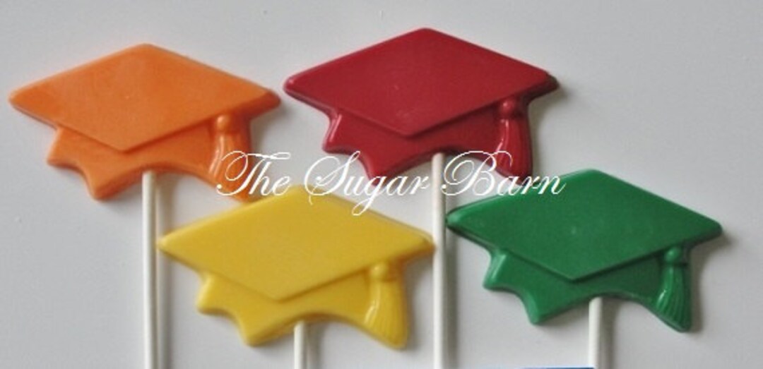 GRADUATION CAP CHOCOLATE Lollipops12 Countclass of Etsy