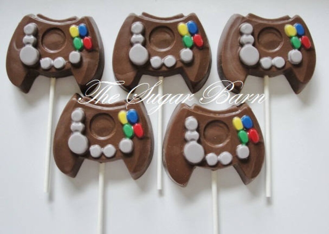 VIDEO GAME Controller CHOCOLATE Lollipops8 Countbirthday Favorvideo