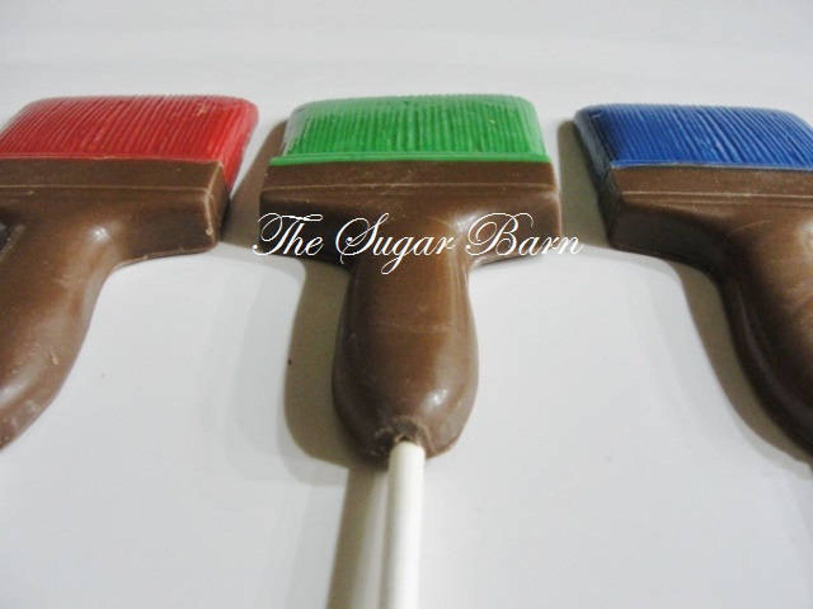 PAINT BRUSH Chocolate Lollipops12 Countpaint Party Etsy