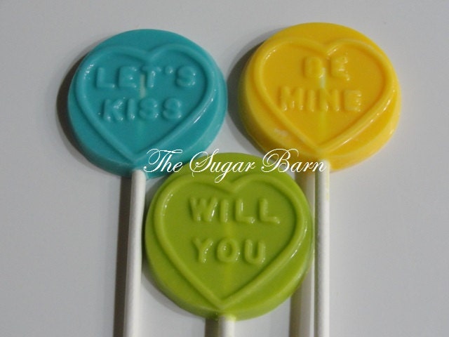 Heart Shaped Lollipops 25 Count - By Charms