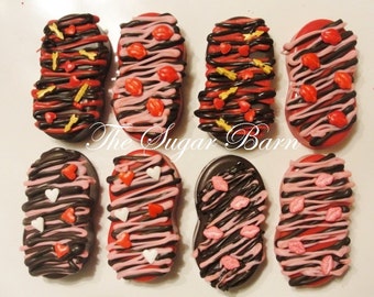 VALENTINE CHOCOLATE Covered Nutter Butter® Cookies*12 Ct*Valentine Candy*Valentine Gift*Valentine's Day Party Favor*Chocolate Valentine