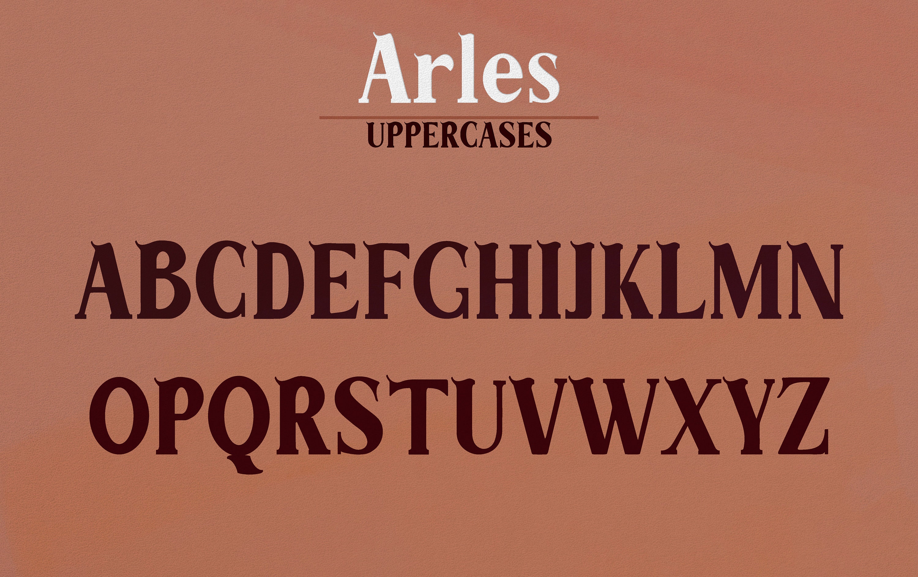 Arles . Vintage & Chic Serif Font a Lot of Alternative Characters ...