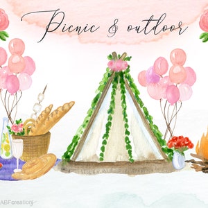 Watercolor church & wedding arches clip art. Watertcolor clip art, hand drawn. Story creator, logo, wedding timeline creator.