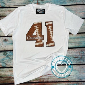 Football Number with last name ~ Bella & Canvas soft unisex tee