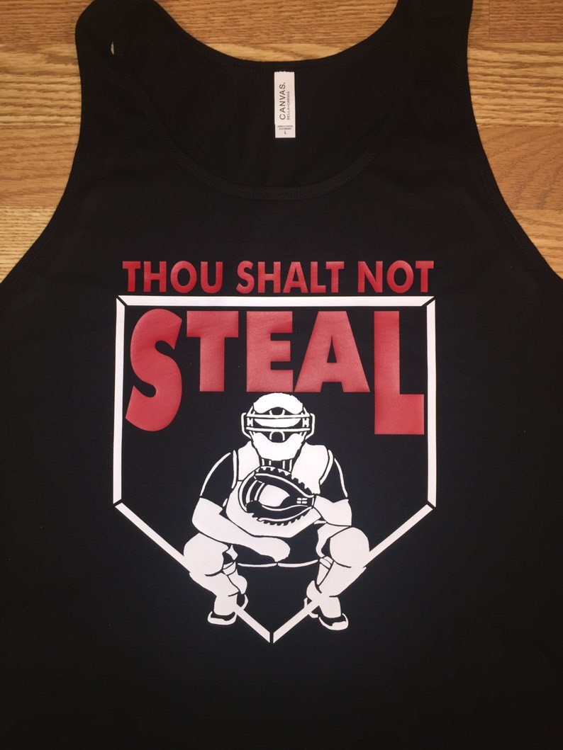 Custom made Thou Shalt Not Steal tank image 1