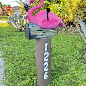 Decorative Mailbox. Mailbox. Wood Carved decorative Mailbox.