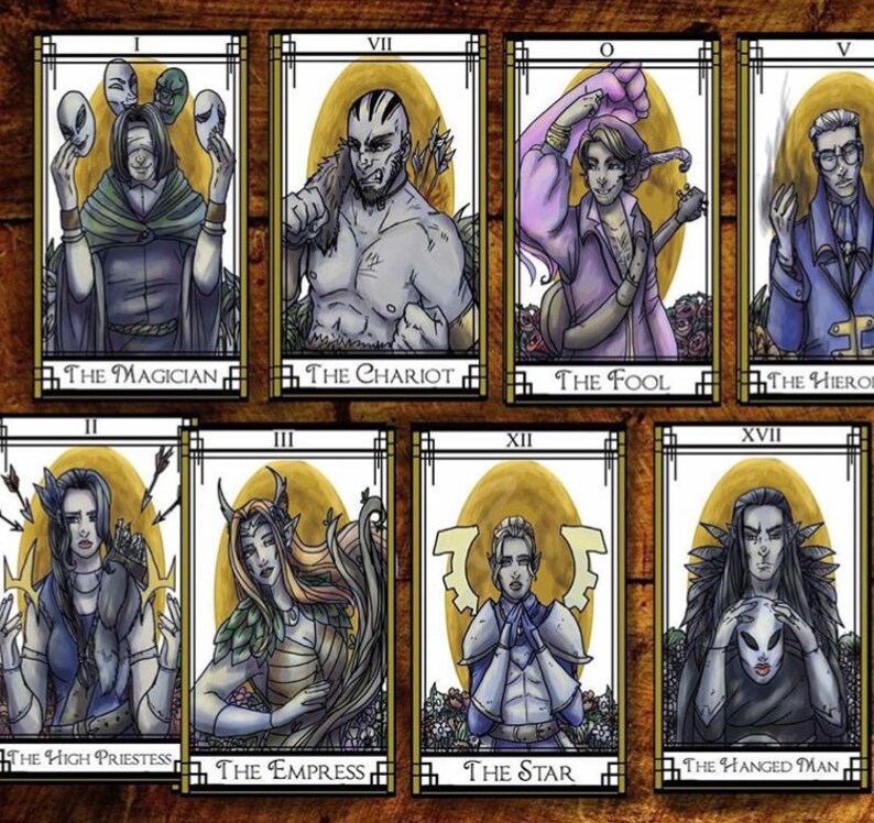 Critical role tarot style mini prints | Etsy