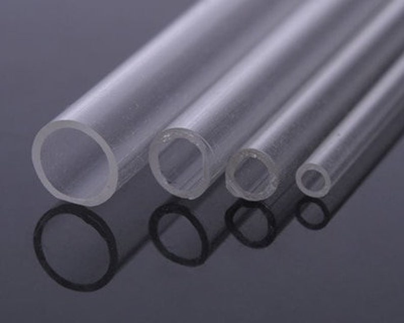 Sold by Pc Round Clear OD 4mm ID 2.3mm L 250mm Acrylic Plastic Tubing AM0078