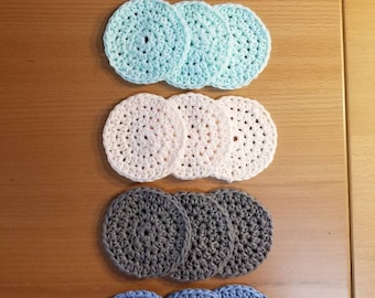 100% Cotton Crochet Face Scrubbies