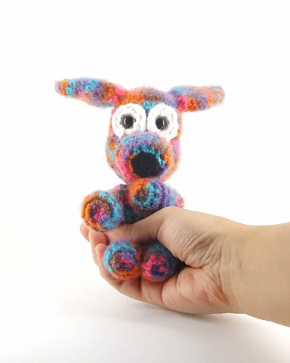 rainbow dog stuffed animal