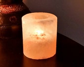 Himalayan Salt Candle Holder Cylinder Shape Candle Holder SHIPS FREE
