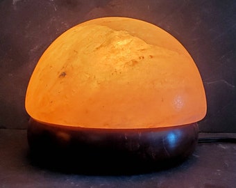 LARGE 9" Himalayan Salt Lamp Foot and Hand Detox Dome FREE SHIPPING!