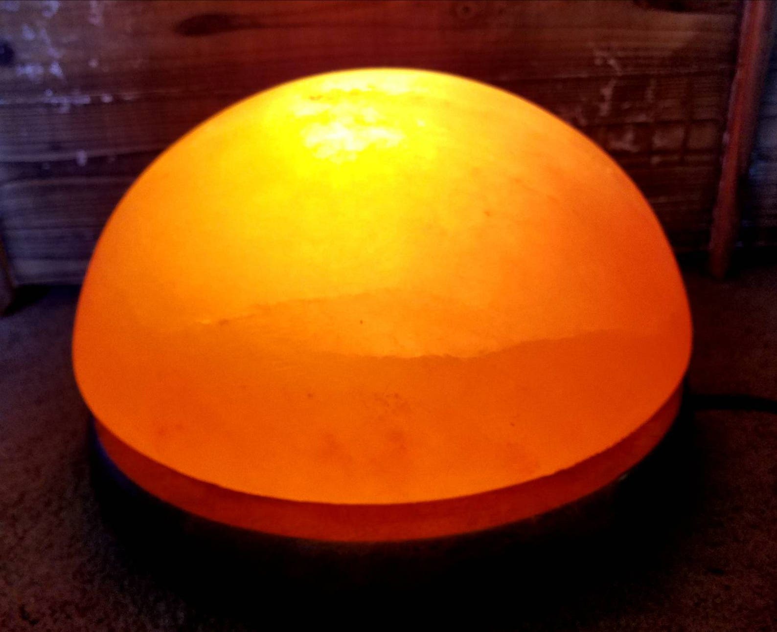Himalayan Salt Lamp Detox Dome Lamp Foot and Hand Detox Etsy