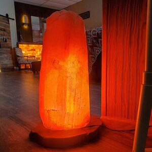MAMMOTH 170-400lb Himalayan Salt Lamp Showpiece EXTREMELY RARE! Choose your size! imagem 4