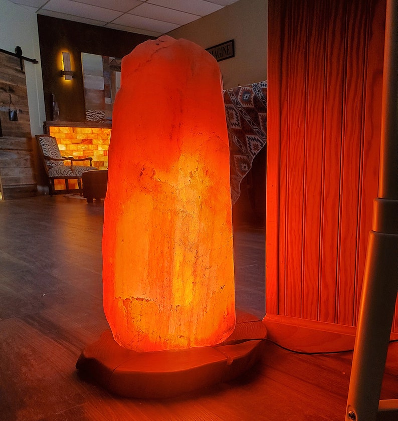 MAMMOTH 170-400lb Himalayan Salt Lamp Showpiece EXTREMELY RARE! Choose your size! imagem 4