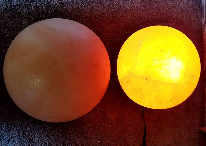 Himalayan Salt Lamp Detox Dome Lamp Foot and Hand Detox Etsy