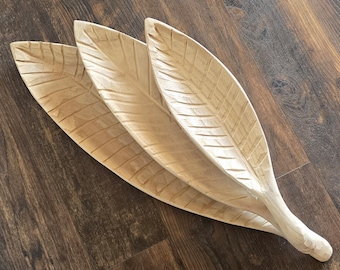 Unfinished Wood Leaf Trays or Wall Decor PERFECT DIY PROJECT!