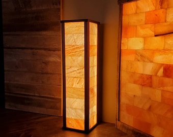 Himalayan Salt Floor Lamp Pedestal lamp Tower Lamp