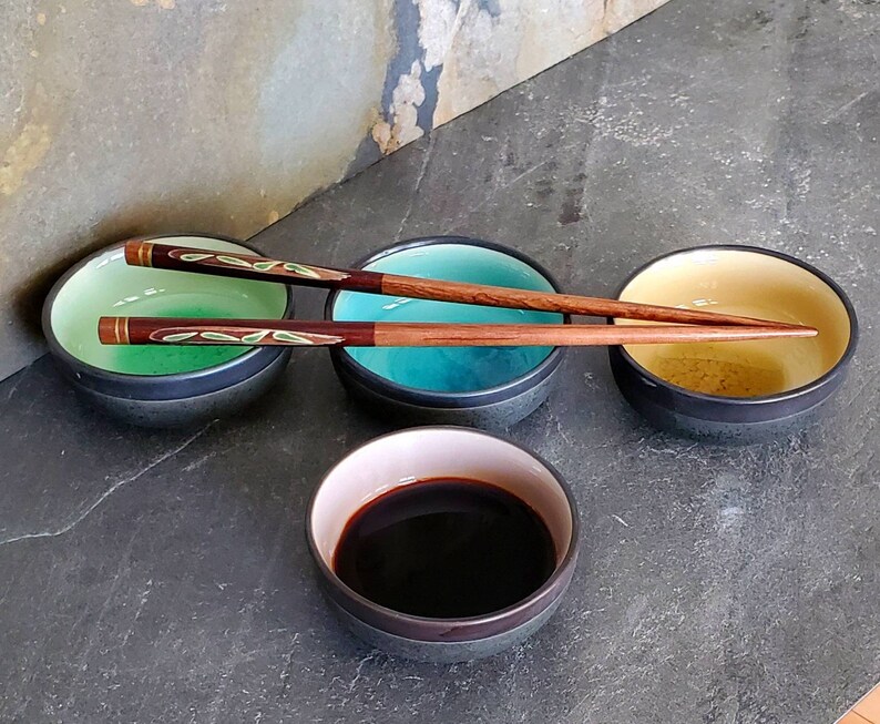 Adorable Japanese style sauce bowls dipping bowls salt bowls Etsy