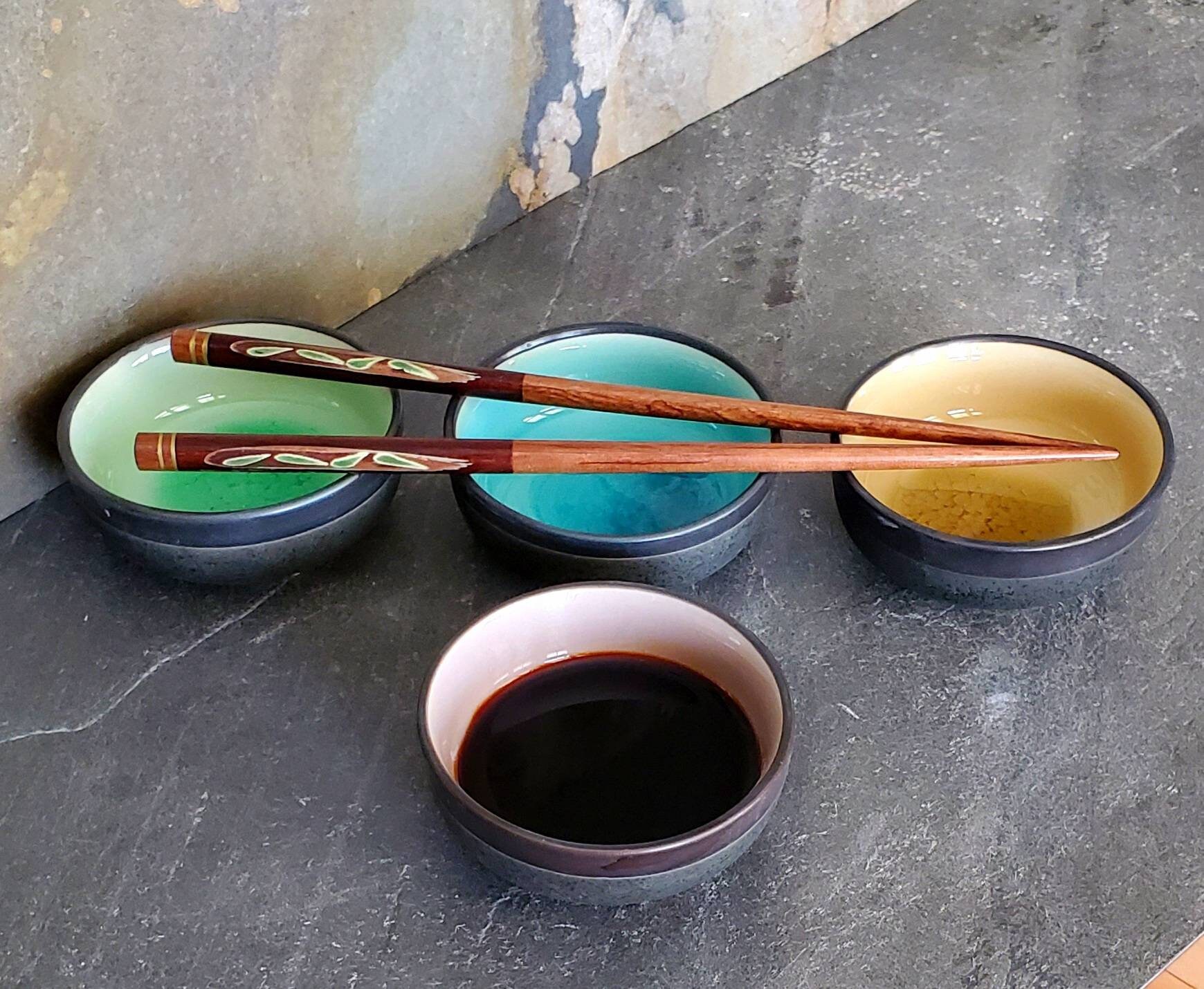 Adorable Japanese style sauce bowls dipping bowls kit salt bowls