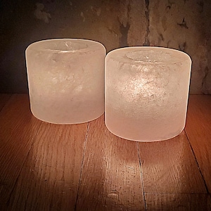 BEST SELLER Himalayan Salt Candle Holder Cylinder now in RARE White image 3